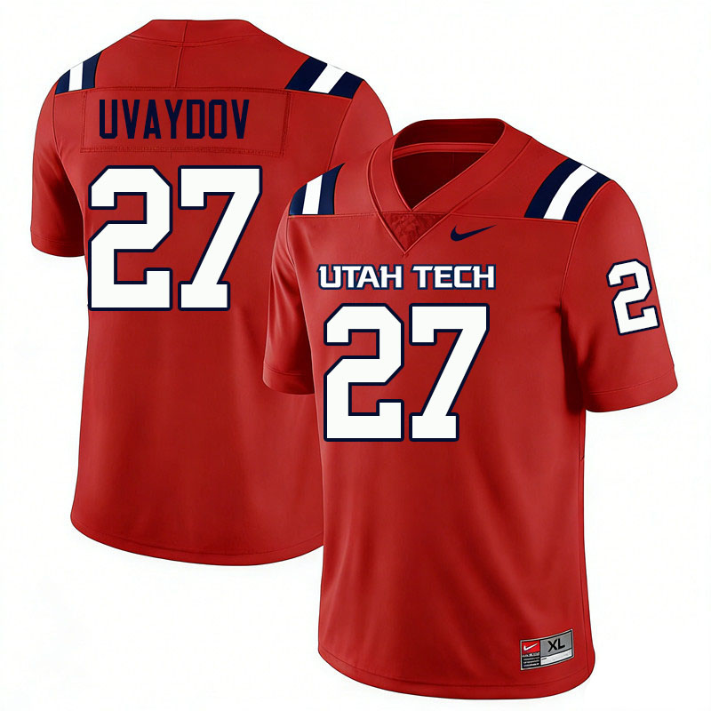 Utah Tech Trailblazers #27 Ilya Uvaydov College Football Jerseys,Uniforms Stitched-Red